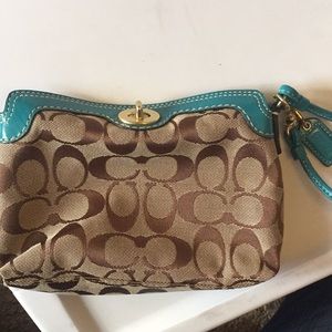 Coach large wristlet